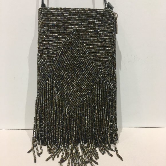 GRAY BEADED PHONE BAG - Picture 13 of 14